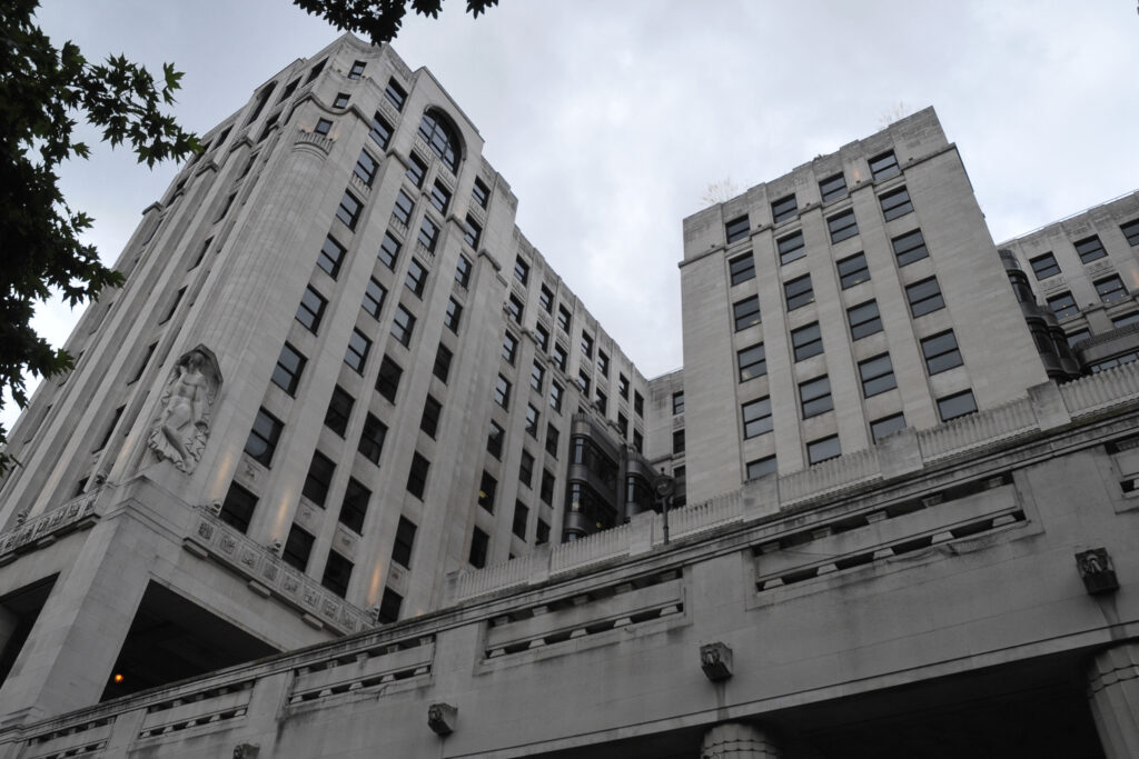 Styles Façade Solutions® undertakes extensive cleaning and restoration of The Adelphi's striking Art Deco stonework in London.