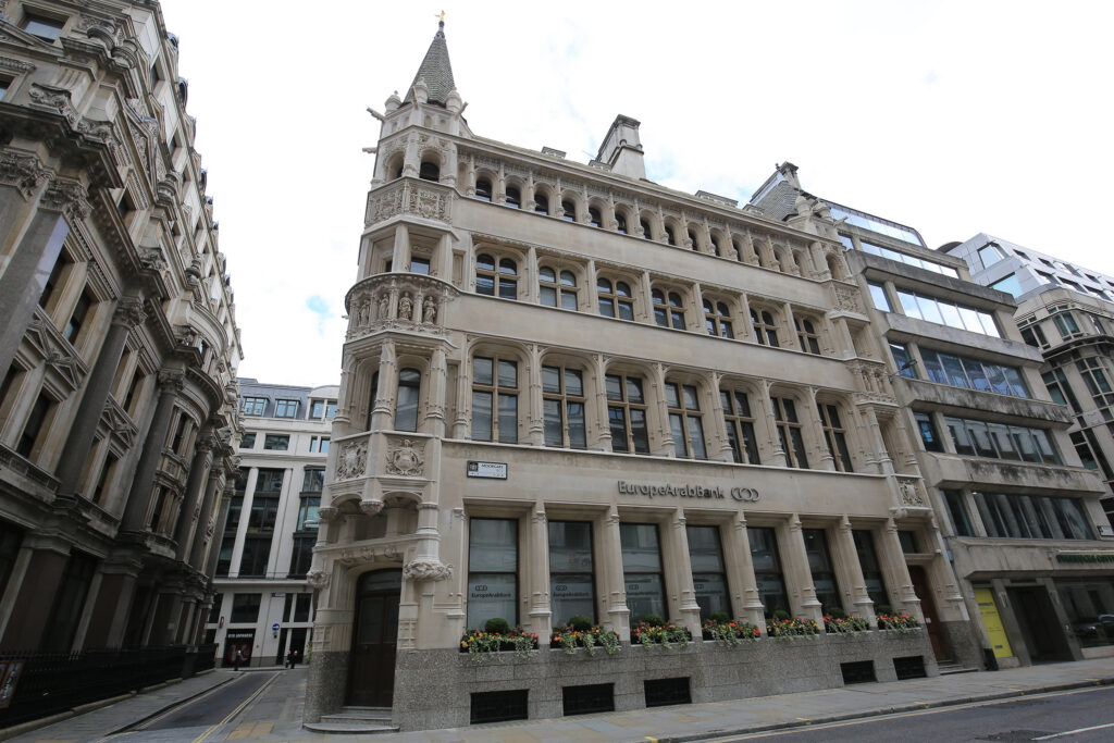 Styles Façade Solutions® is a trusted choice for listed building façade cleaning, combining heritage expertise with the gentle Façade Gommage process. At 13–15 Moorgate, decades of grime were lifted in eight days, revealing the stone's original beauty while protecting its carvings, patina and historic character.