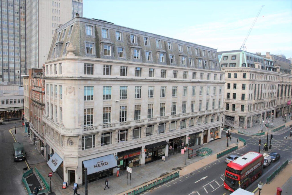 Styles Façade Solutions® showcases Roxburghe House, a striking mansard-roofed heritage building in central London, restored to its original elegance. Trust our expert façade surveying to protect prestigious properties like this — identifying defects early, ensuring structural integrity, and preserving architectural beauty for generations of retailers, tenants and visitors.